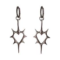 Brincos de Argola Femininos Y2K - Estilo Bowknot, Coreano, Kawaii, Punk e Goth