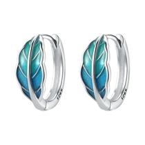 Brincos De Argola Florais Femininos Em Prata Esterlina 925 Com Design De Folhagem E Íris Para Brincos De Argola Florais Femininos Em Prata Esterlina 925 Com Design De Folhagem E Íris Para