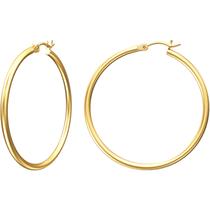 Brincos de argola Gacimy banhados a ouro 14K com prata esterlina 925 Brincos de argola Gacimy banhados a ouro 14K com prata esterlina 925
