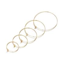 Brincos De Argola Grande Em Aço Inoxidável Cor Dourada 20mm 30mm Acessórios Para Fazer Joias DIY