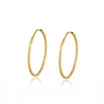 Brincos De Argola Ouro 18k 750