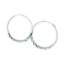 Brincos De Argola Prateados Para Mulheres, 40/45/50mm, Círculo Redondo, Joias Para Casamento,