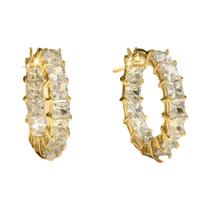 Brincos De Argola Quadrados De Zircônia Cúbica Luxuosos E Modernos Para Mulheres, Joias De Moda Brincos De Argola Quadrados De Zircônia Cúbica Luxuosos E Modernos Para Mulheres, Joias De Moda