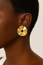 Brincos de base folheados a ouro e prata orgânico flor