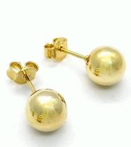 Brincos De Bolas 10mm Banho De Ouro 18k 3171