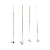 Brincos De Borboleta Com Diamante Banhados a Ouro, Pingente De Aço Inoxidável Para Mulheres, Design