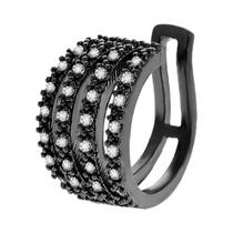 Brincos De Clipe De Cobre Multicamadas Com Zircônia, Sem Perfuração, Personalidade E Temperamento,