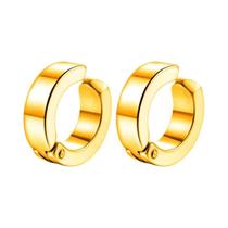 Brincos De Clipe De Orelha Punk Em Aço Inoxidável Preto Para Homens E Mulheres, Sem Perfuração,