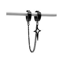 Brincos De Clipe Estrela Minimalista Da Moda Para Adolescentes, Joias Falsas De Piercing Para