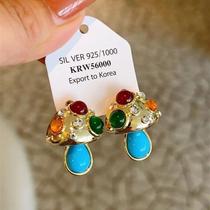 Brincos de Cogumelo Turquesa - Estilo Retro e Luxo para Mulheres