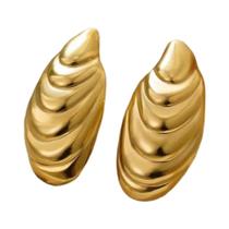 Brincos De Concha De Caracol E Estrela-do-mar Banhados a Ouro Para Mulheres, Joias De Verão Para