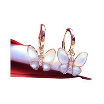 Brincos De Cristal Em Forma De Borboleta Fritillary Românticos Para Mulheres, Joias Luxuosas Para Brincos De Cristal Em Forma De Borboleta Fritillary Românticos Para Mulheres, Joias Luxuosas Para
