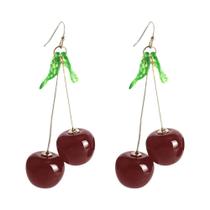 Brincos De Cristal Vermelho Em Forma De Cereja Para Mulheres, Joias De Moda Para Festas E Presentes Brincos De Cristal Vermelho Em Forma De Cereja Para Mulheres, Joias De Moda Para Festas E Presentes