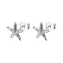 Brincos De Estrelas De Zircônia Dourada Para Mulheres, Joias De Aço Inoxidável, Presente De Moda