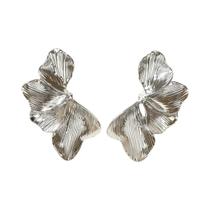 Brincos De Flor De Ginkgo Dourados Para Mulheres, Joias Elegantes Com Design De Pétalas Brincos De Flor De Ginkgo Dourados Para Mulheres, Joias Elegantes Com Design De Pétalas