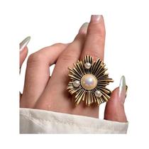 Brincos De Flor Metálica Elegantes Para Mulheres, Design Delicado E Moderno, Joias Para Presentes