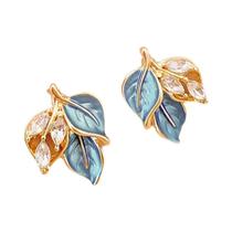 Brincos De Folha Azul Para Mulheres, Design De Moda Niche, Joias Gentis Para Presentes De 2024 Brincos De Folha Azul Para Mulheres, Design De Moda Niche, Joias Gentis Para Presentes De 2024