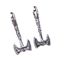 Brincos De Machado De Aço Inoxidável Guerreiro Vikings, Nó Celta Escandinavo, Amuleto De Runas, Joia