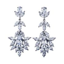 Brincos De Moda Feminina Com Zircônia Em Forma De Folha, Joias Para Casamento E Festas Brincos De Moda Feminina Com Zircônia Em Forma De Folha, Joias Para Casamento E Festas