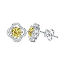 Brincos de Moissanita 1ct em Prata Esterlina S925 - Joia para Casamento e Presente Feminino Brincos de Moissanita 1ct em Prata Esterlina S925 - Joia para Casamento e Presente Feminino