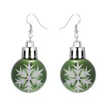 Brincos De Natal Em Forma De Estrela Verde E Vermelha Para Mulheres, Joias De Resina Imitando