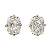 Brincos De Ouro Para Mulheres Com Zircônia Branca Grande, Estilo Simples, Joias Para Festas E Brincos De Ouro Para Mulheres Com Zircônia Branca Grande, Estilo Simples, Joias Para Festas E