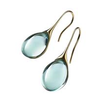 Brincos De Pedras Falsas Em Estilo Luxuoso Cor Dourada Com Olho De Gato 2 Peças Joias De Moda