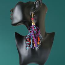 Brincos de pendurar longo Forest soul