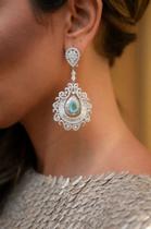 Brincos de pendurar longo Forest soul