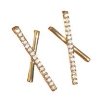 Brincos De Pérola Com Zircônia Em Forma De Cruz Pequena Para Mulheres, Acessórios De Joias De Luxo