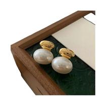 Brincos De Pérola Em Cor Dourada Com Design De Feixe Para Mulheres, Joias De Moda Coreana, Brincos De Pérola Em Cor Dourada Com Design De Feixe Para Mulheres, Joias De Moda Coreana,