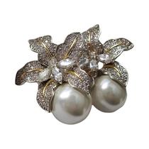 Brincos De Pérola Imitada Luxuosos Para Mulheres Com Pedras CZ Brilhantes, Joias Para Casamento Brincos De Pérola Imitada Luxuosos Para Mulheres Com Pedras CZ Brilhantes, Joias Para Casamento