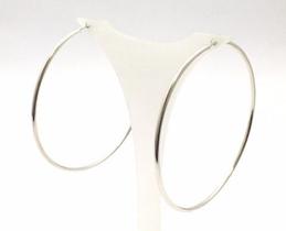 Brincos De Prata 925 Argola 7cm Brincos De Prata 925 Argola 7cm