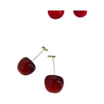 Brincos De Prata 925 Em Forma De Cereja Doce Para Mulheres, Presente Adorável Para Meninas