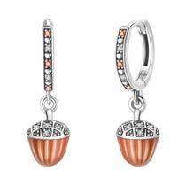 Brincos De Prata Esterlina 925 Com Estrelas Rosa E Conchas Florais Para Mulheres - Joias Românticas