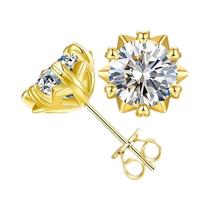 Brincos De Prata Esterlina Com Moissanite Em Formato De Floco De Neve - Design Y2K De Alta Qualidade