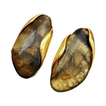 Brincos De Resina Versáteis Para Mulheres, Simples E Elegantes, Joias Retro De Alta Qualidade Para