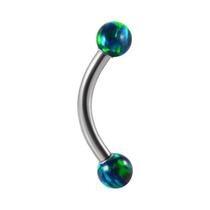 Brincos de Sobrancelha de Titânio: Opala, Estrela, Coração e Zircônia (Labret, Daith)