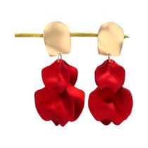 Brincos De Tassel Com Pétalas De Flores Multicoloridas Para Mulheres, Acessórios Estilosos E