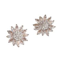 Brincos De Zircônia Brilhante Em Forma De Margarida Para Mulheres, Joias De Orelha CZ Doces,