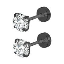 Brincos De Zircônia Cúbica Em Aço Inoxidável Prateado Para Mulheres E Homens, Joias Corporais Pretas Brincos De Zircônia Cúbica Em Aço Inoxidável Prateado Para Mulheres E Homens, Joias Corporais Pretas