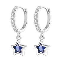 Brincos De Zircônia Em Forma De Floco De Neve Em Prata Esterlina 925 Para Festas De Noivado E Joias