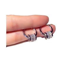Brincos De Zircônia Luxuosos E Brilhantes Para Mulheres, Presente Fofo Para Meninas, Joias De Brincos De Zircônia Luxuosos E Brilhantes Para Mulheres, Presente Fofo Para Meninas, Joias De