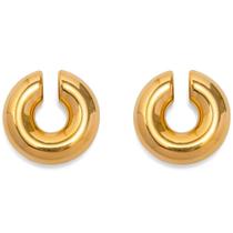 Brincos Ear Cuff Abasona banhados a ouro para mulheres, sem piercings Brincos Ear Cuff Abasona banhados a ouro para mulheres, sem piercings