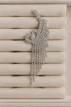 Brincos earcuff earhook folheado a ouro e prata com strass