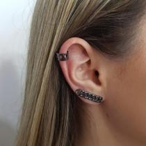 Brincos Earcuff Folheados modelo Corrente