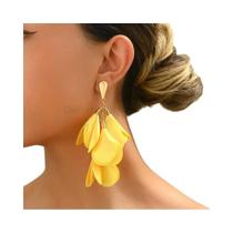 Brincos Elegantes De Flor De Leopardo Com Franjas Longas Para Mulheres, Joias De Moda Boêmia Para Brincos Elegantes De Flor De Leopardo Com Franjas Longas Para Mulheres, Joias De Moda Boêmia Para