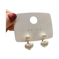 Brincos Elegantes De Pérola Em Forma De Coração Para Mulheres, Joias Para Festas E Casamentos,