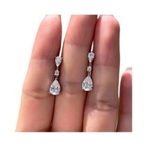 Brincos Elegantes De Zircônia Cúbica Para Mulheres, Joias De Moda Para Casamento Brincos Elegantes De Zircônia Cúbica Para Mulheres, Joias De Moda Para Casamento