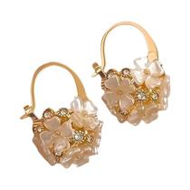 Brincos Elegantes De Zircônia Em Forma De Flor Para Mulheres, Joias De Moda Para Festas E Presentes
